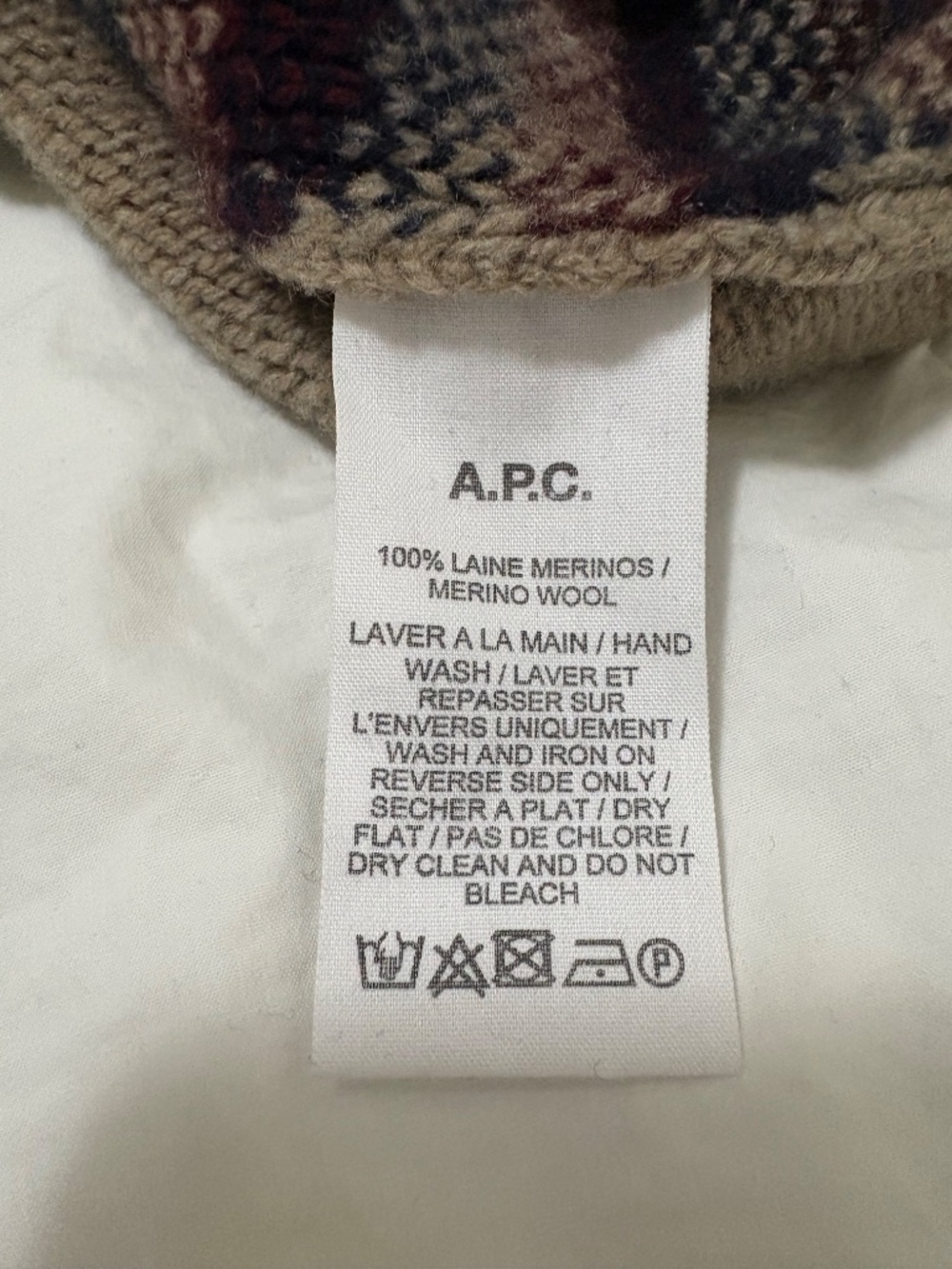 A.P.C women’s merino wool vest sz L - Picture 4 of 5